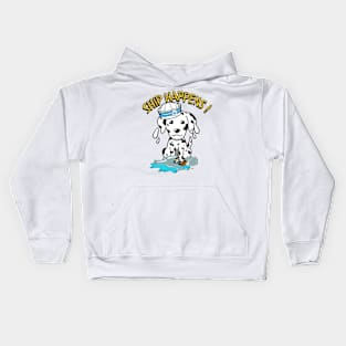 Funny Dalmatian Ship Happens Pun Kids Hoodie